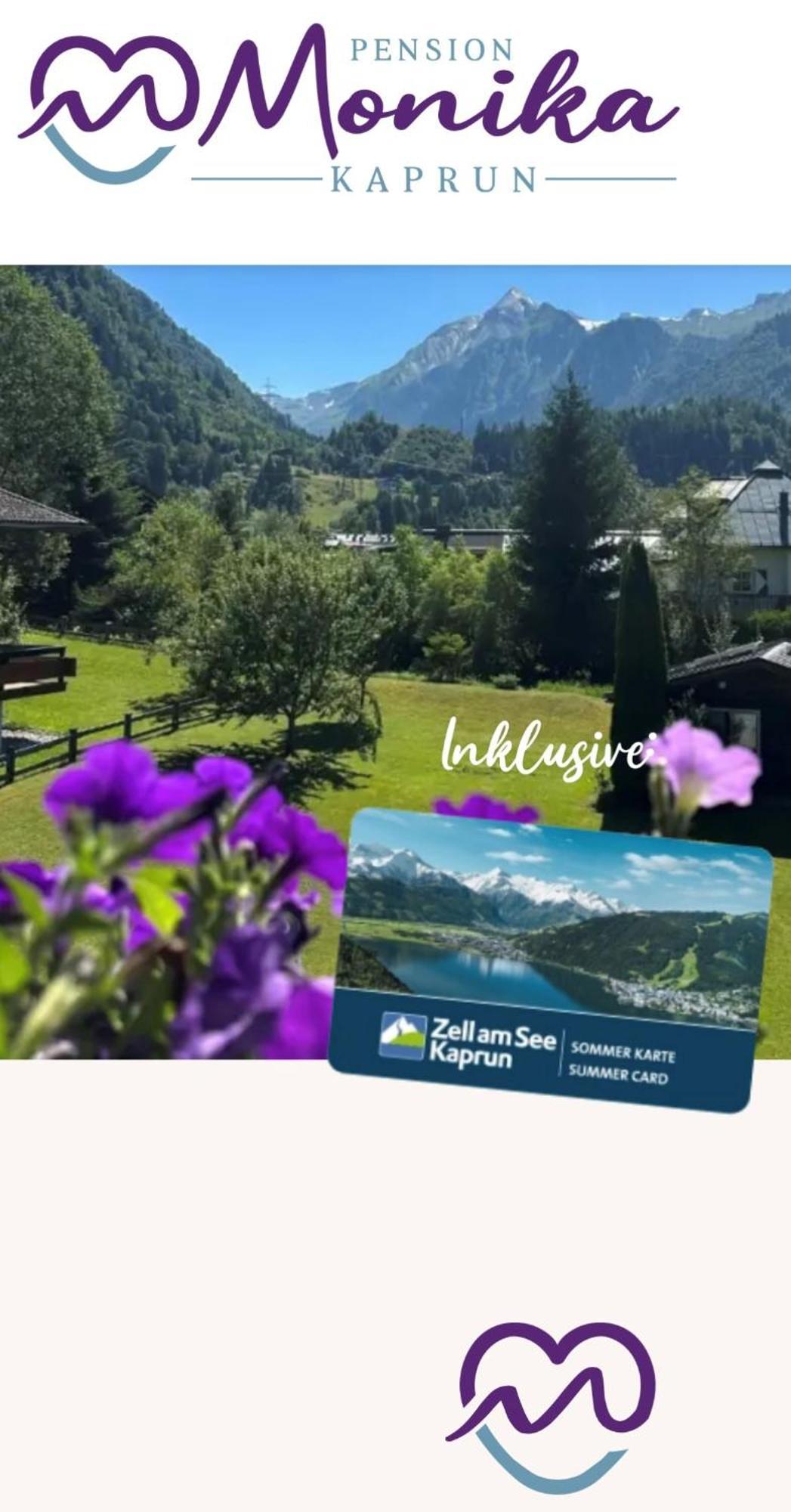 Pension Monika, Your B&B Including Summercard Kaprun Ngoại thất bức ảnh